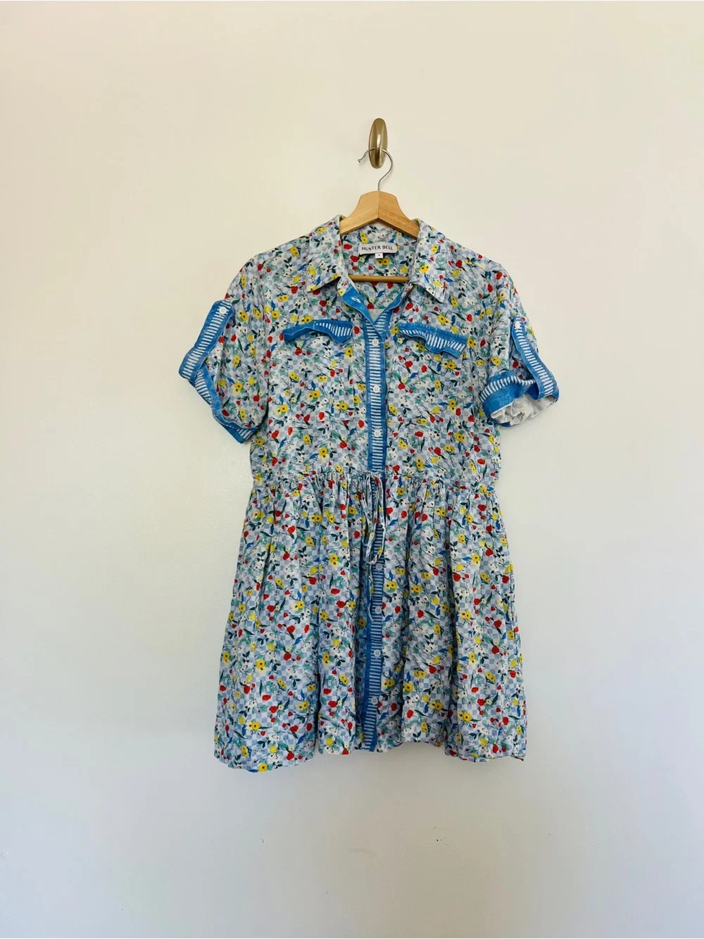 HUNTER BELL Women's Peyton Floral Mini Dress Size Small - Picture 2 of 9